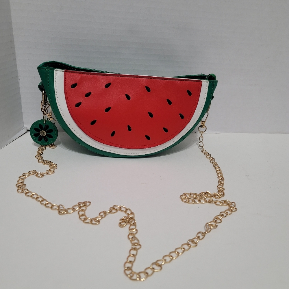 ✨️🍉  WATERMELON fruit novelty crossbody shoulder bag NWOT 🍉✨️